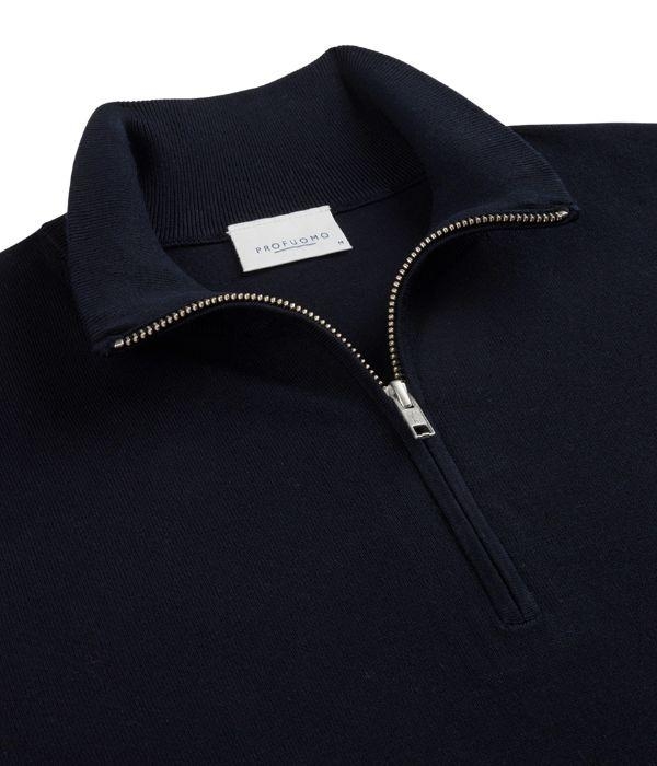 Profuomo PULLOVER HALFZIP NAVY NAVY
