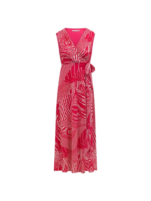 Label Dot Sandra 751 fuchsia / wit