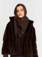 Moscow 42-07-Scarf 404-1 Chocolat solid