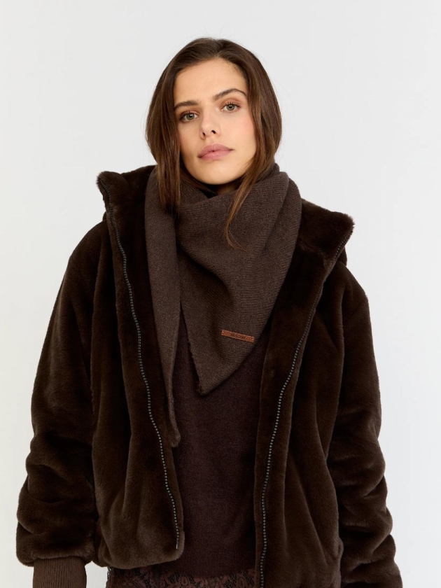 Moscow 42-07-Scarf 404-1 Chocolat solid
