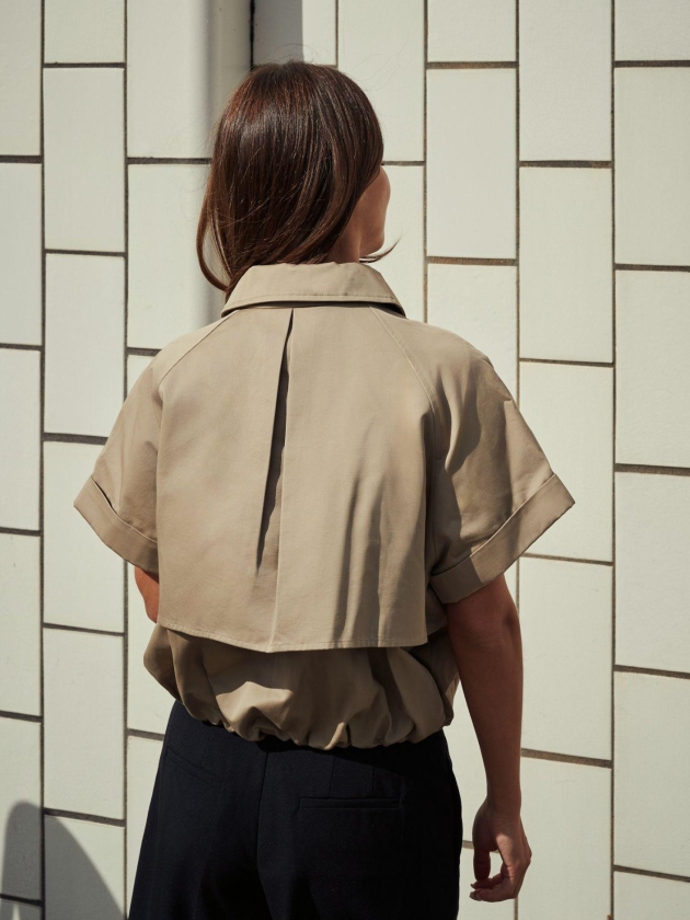 Neo Noir Lisha trench vest 214 Taupe
