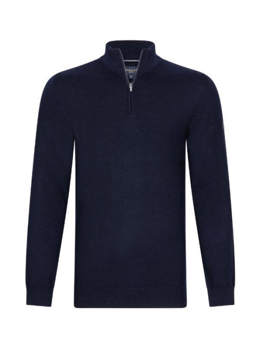 Cavallaro Merino Half Zip Pullover 699000 Dark blue