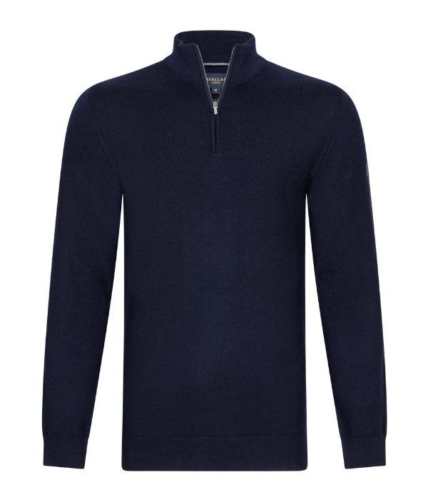 Cavallaro Merino Half Zip Pullover 699000 Dark blue