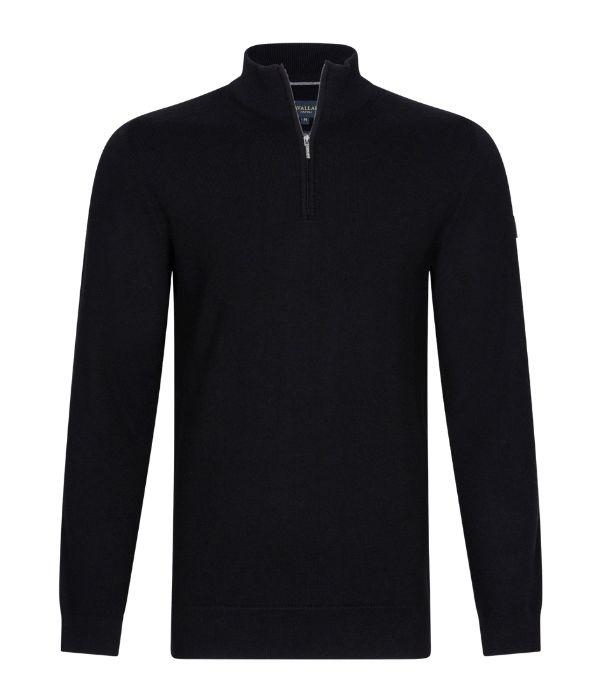 Cavallaro Merino Half Zip Pullover 999000 Black