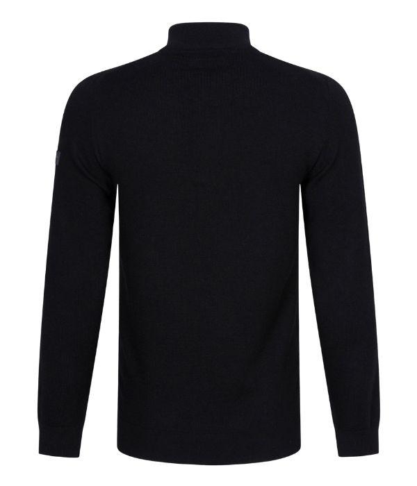 Cavallaro Merino Half Zip Pullover 999000 Black