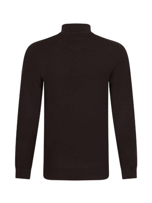 Cavallaro Merino Half Zip Pullover 898 Darm brown