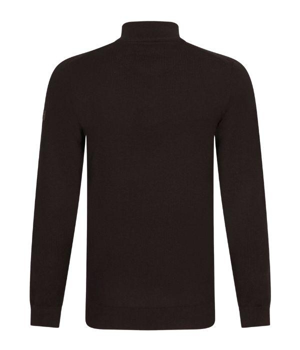 Cavallaro Merino Half Zip Pullover 898 Darm brown