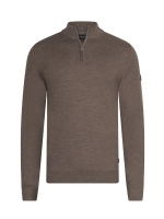 Cavallaro Merino Half Zip Pullover 840000 Taupe