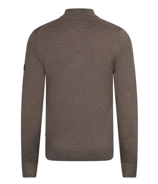 Cavallaro Merino Half Zip Pullover 840000 Taupe