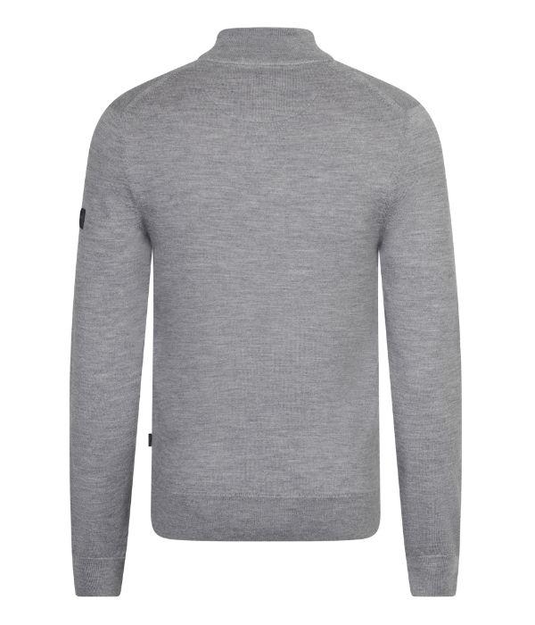 Cavallaro Merino Half Zip Pullover 900000 Light grey
