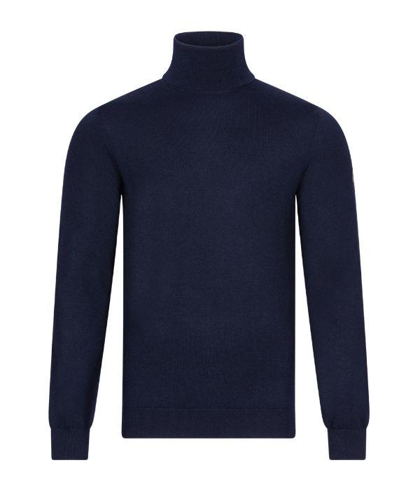 Cavallaro Merino Roll Neck Pullover 699000 Dark blue