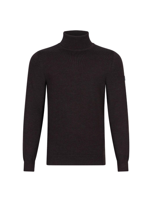 Cavallaro Merino Roll Neck Pullover 898000 Dark brown