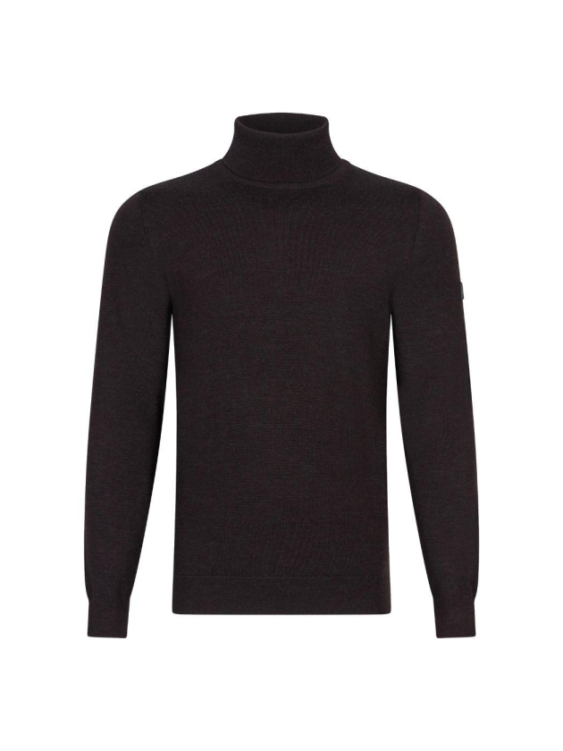 Cavallaro Merino Roll Neck Pullover 898000 Dark brown