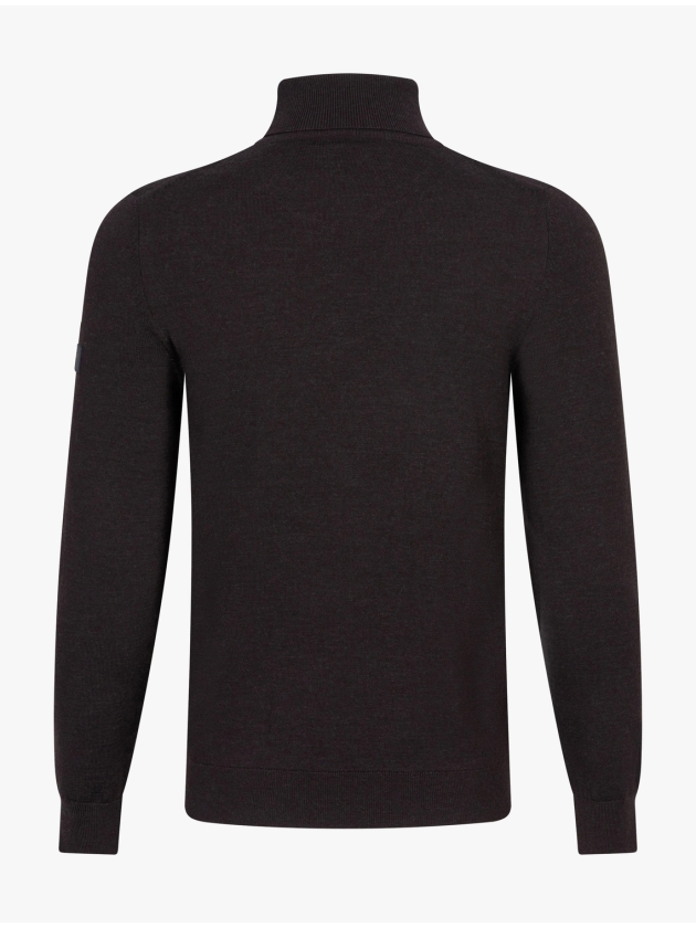 Cavallaro Merino Roll Neck Pullover 898000 Dark brown