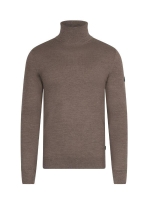 Cavallaro Merino Roll Neck Pullover 840000 Taupe