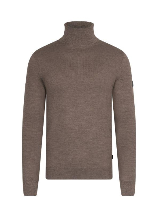 Cavallaro Merino Roll Neck Pullover 840000 Taupe