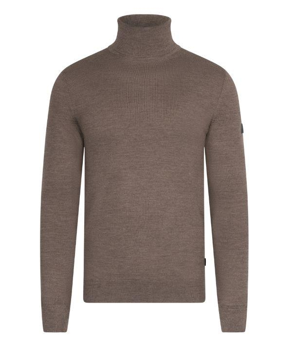 Cavallaro Merino Roll Neck Pullover 840000 Taupe