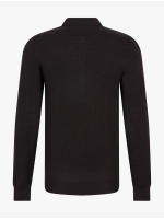 Cavallaro Merino Long Sleeve Polo 898000 dark brown