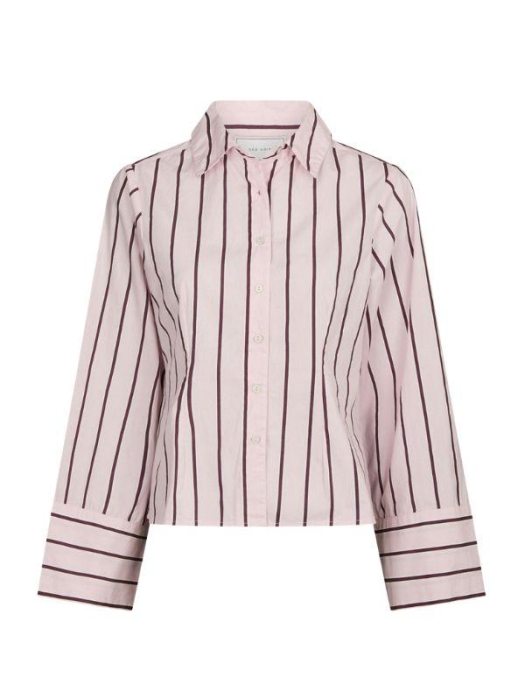 Neo Noir Rosa wide stripe shirt 754 Light pink