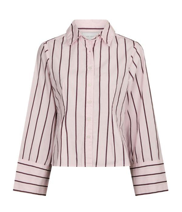 Neo Noir Rosa wide stripe shirt 754 Light pink