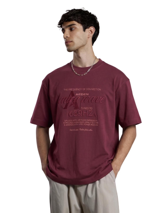 Aeden Sal tee 610 Bordeaux