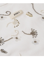 Josh V JV-CALIX slim fit top with pearl details 033 Off White