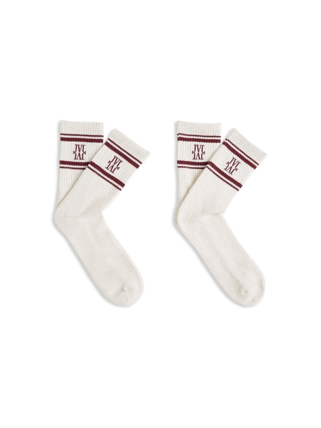 Josh V JV-BASIL socks 296 Ecru Melange