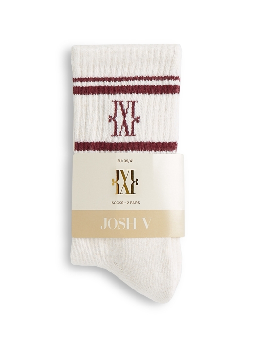 Josh V JV-BASIL socks 296 Ecru Melange