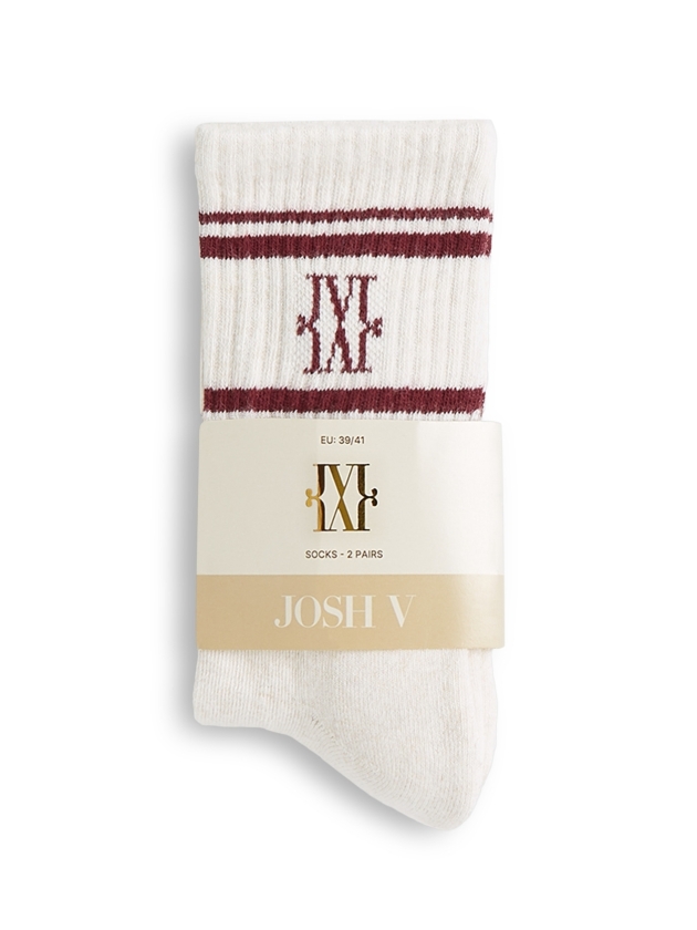Josh V JV-BASIL socks 296 Ecru Melange