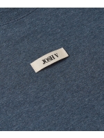 Josh V JV-SUE regular fit T-shirt with logo 693 dark blue melange