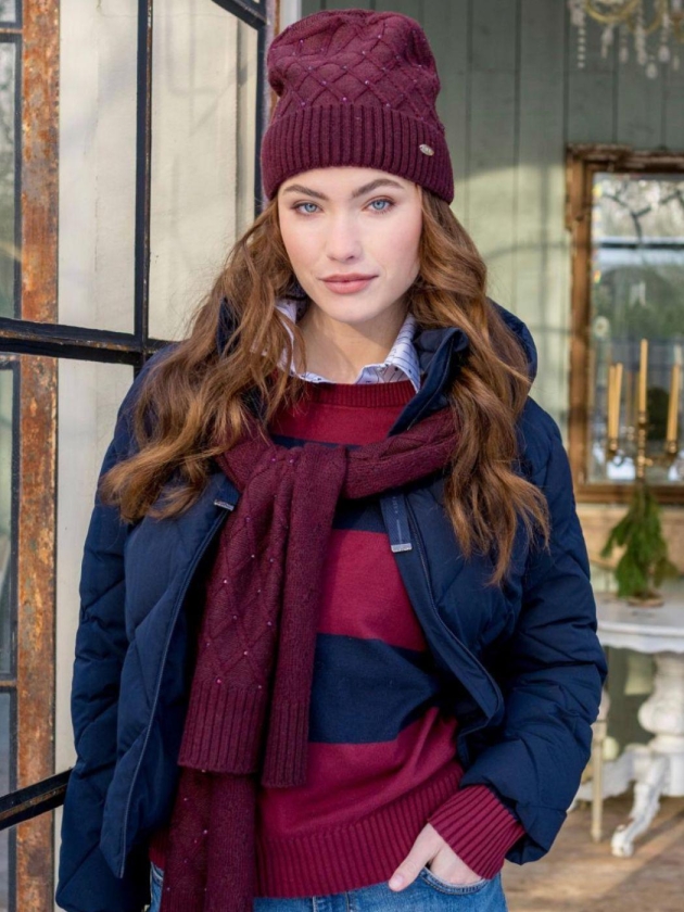 HV Polo Beanie HVSJuul 3114 Burgundy rattle