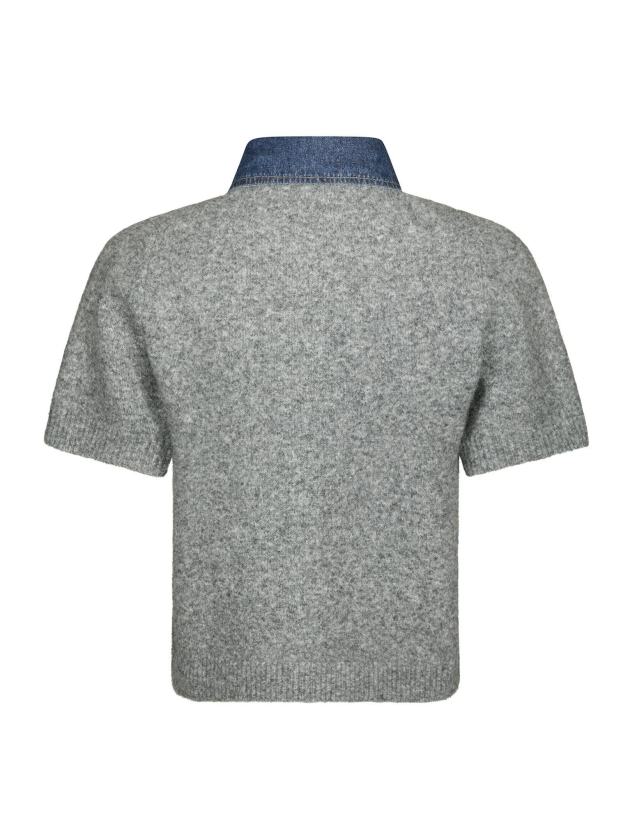 Neo Noir Amoria knit cardigan 133 Grey melange