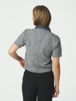 Neo Noir Amoria knit cardigan 133 Grey melange