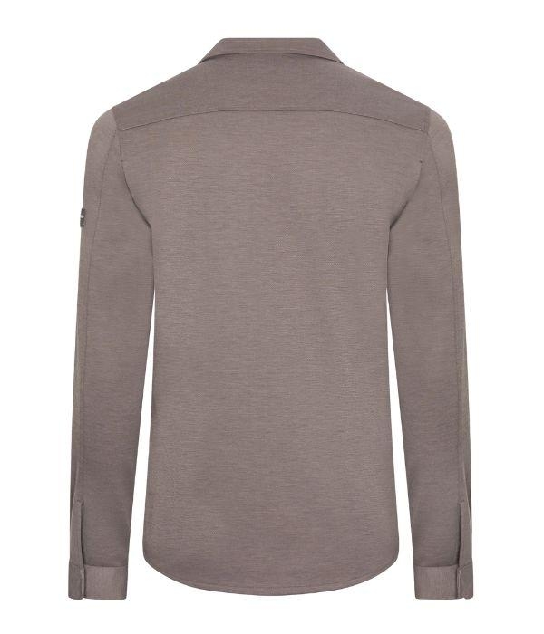 Cavallaro Zeradino Melange Overshirt 840006 Taupe melange