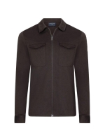 Cavallaro Zeradino Melange Overshirt 898006 Dark brown mel