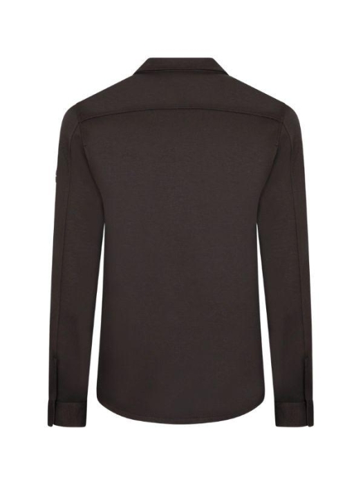 Cavallaro Zeradino Melange Overshirt 898006 Dark brown mel