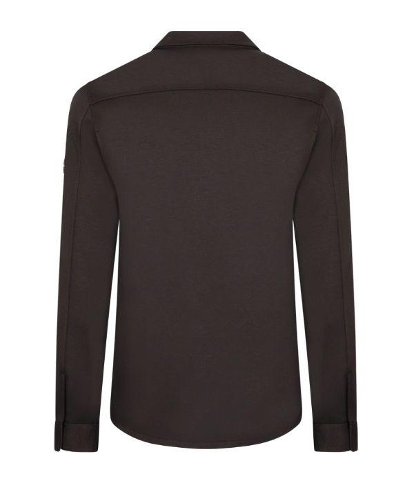Cavallaro Zeradino Melange Overshirt 898006 Dark brown mel