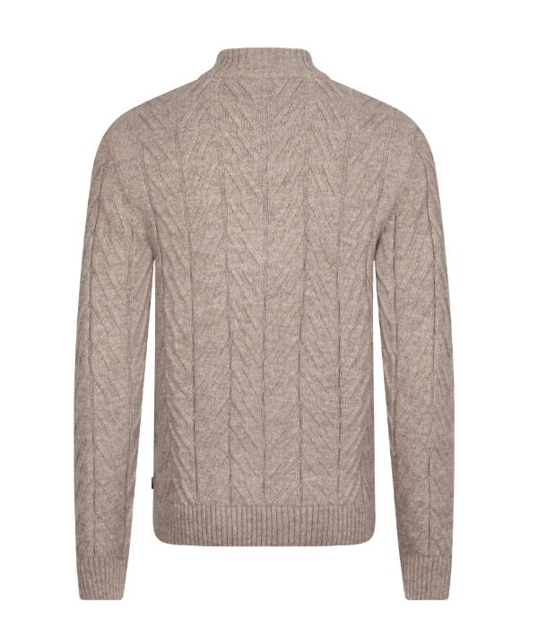 Cavallaro Corato Half Button Pullover 189006 Dark kit mel