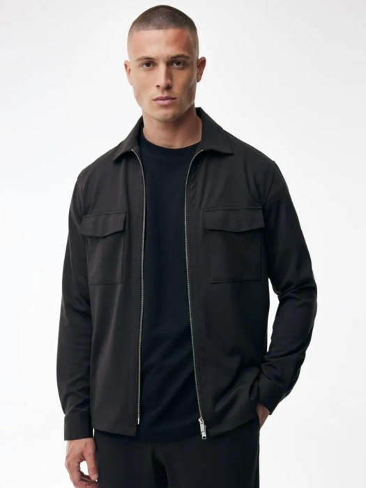 Genti Oaks shirt jacket zip 140