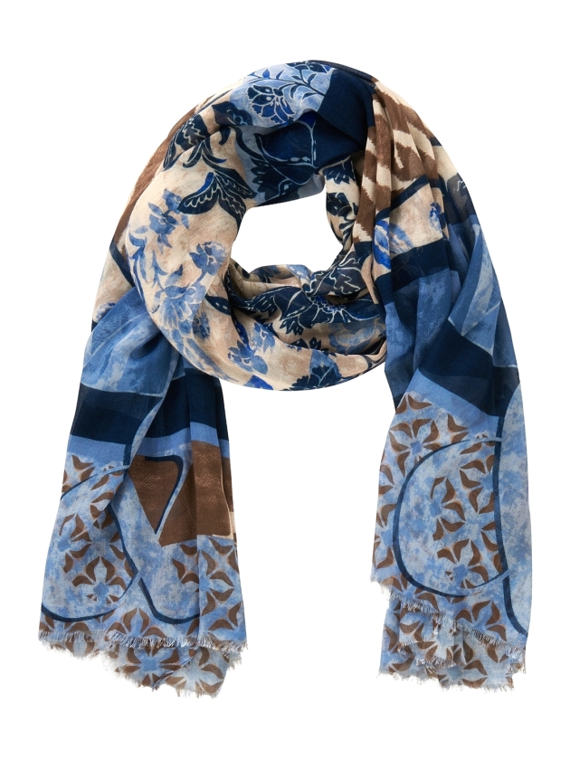 Betty Barclay Schals 8872 Blue/beige