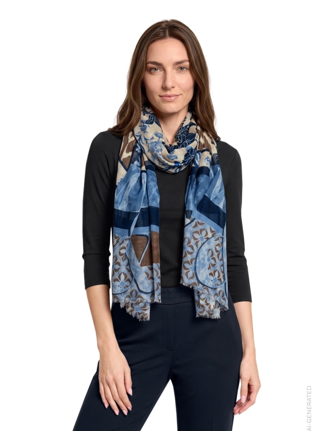 Betty Barclay Schals 8872 Blue/beige
