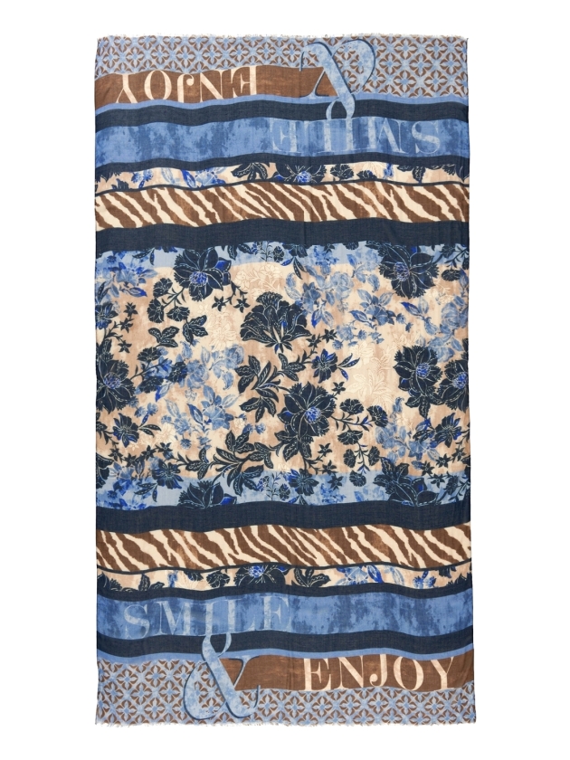 Betty Barclay Schals 8872 Blue/beige