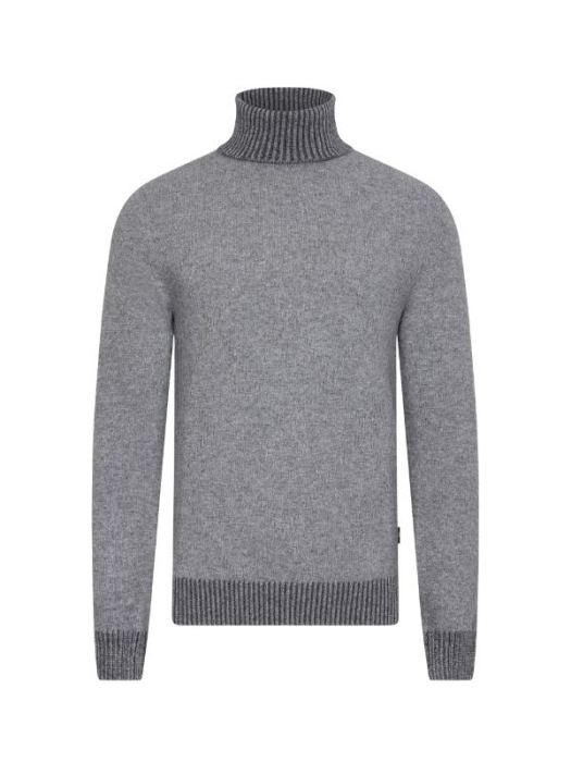 Cavallaro Triango  Roll Neck Pullover 950006 Mid grey mel