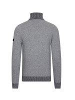 Cavallaro Triango  Roll Neck Pullover 950006 Mid grey mel
