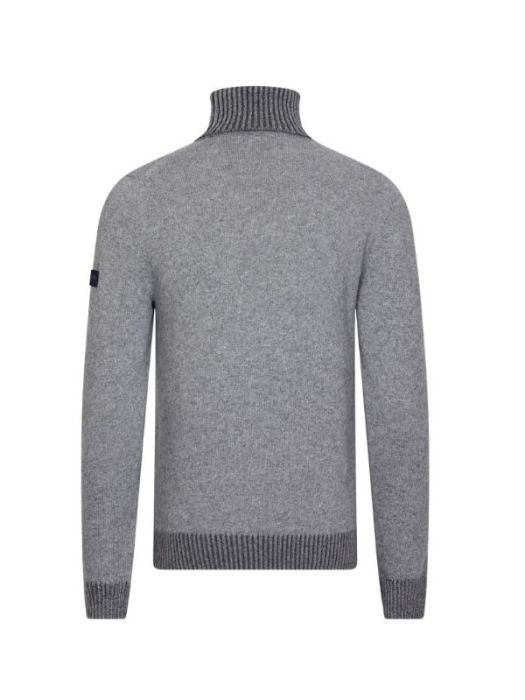 Cavallaro Triango  Roll Neck Pullover 950006 Mid grey mel