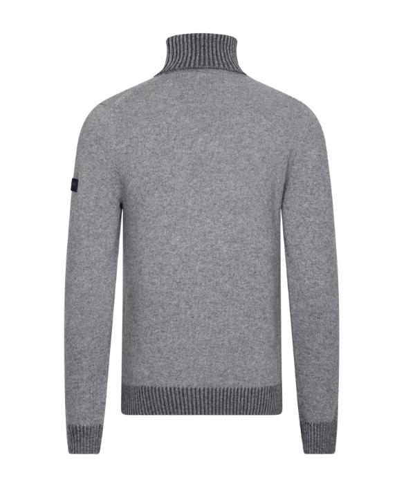 Cavallaro Triango  Roll Neck Pullover 950006 Mid grey mel