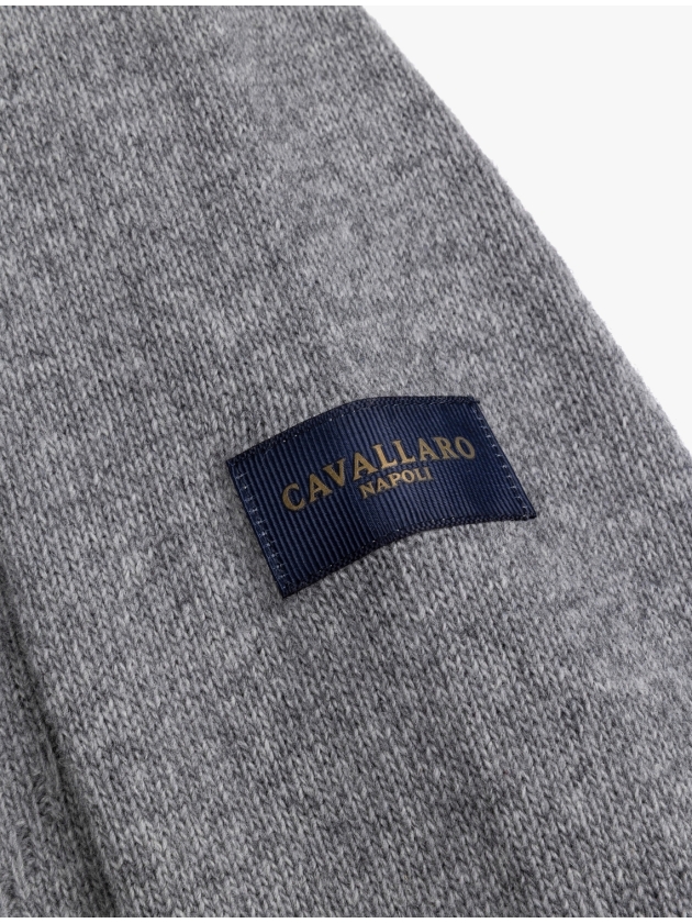 Cavallaro Triango  Roll Neck Pullover 950006 Mid grey mel