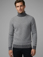 Cavallaro Triango  Roll Neck Pullover 950006 Mid grey mel