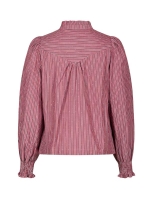 Neo Noir Astrida soft stripe stone blouse 393 Dark rose