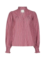 Neo Noir Astrida soft stripe stone blouse 393 Dark rose